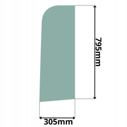 SZYBA BOCZNA LEWA DRZWI YANMAR VIO 20 23 25 45 55 (5088)