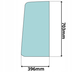 SZYBA BOCZNA DRZWI LEWA GÓRNA VOLVO EWEC 130-450 (5099)