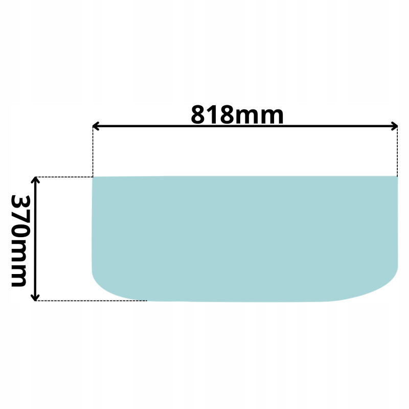SZYBA PRZEDNIA CZOŁOWA DOLNA VOLVO EWEC 130-450 (5102)