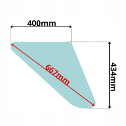 SZYBA PRAWA LEWA BOCZNA DOLNA DRZWI LINDE H20 25 30 H35 (5110)