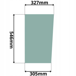 SZYBA PRZÓD DOLNA NEW HOLLAND CASE MANITOU HITACHI (5111)