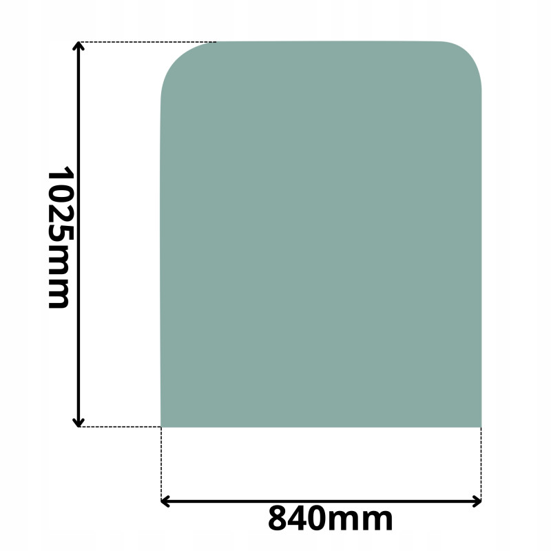 SZYBA CAT PRZEDNIA CZOŁOWA GÓRNA 307-349 SERIA C D MOROOKA (0030)