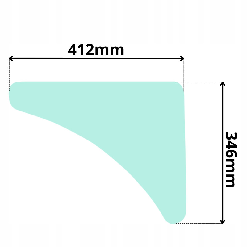 SZYBA BOCZNA DOLNA PRAWA JCB 8025-8065 ZTS CTS RTS (5117)