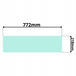 SZYBA DACHOWA VOLVO EC15 EC20 EC 25 EC30 ECR2838 (5119)
