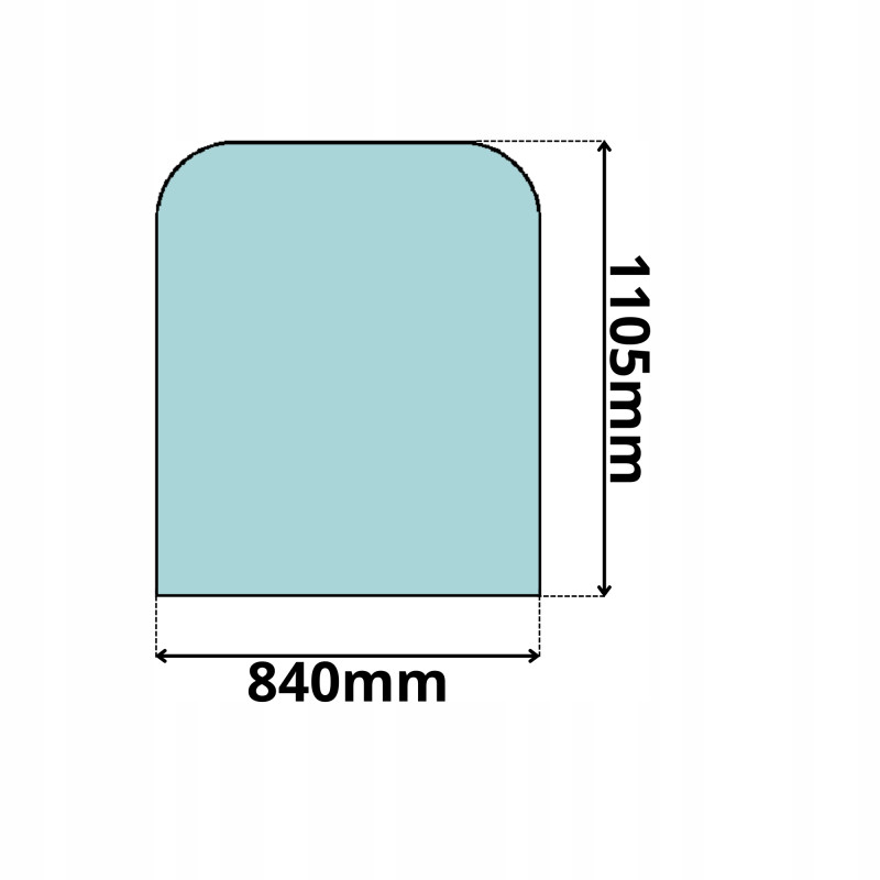 SZYBA PRZEDNIA CZOŁOWA GÓRNA MOROOKA CAT SOILMEC  (0051)