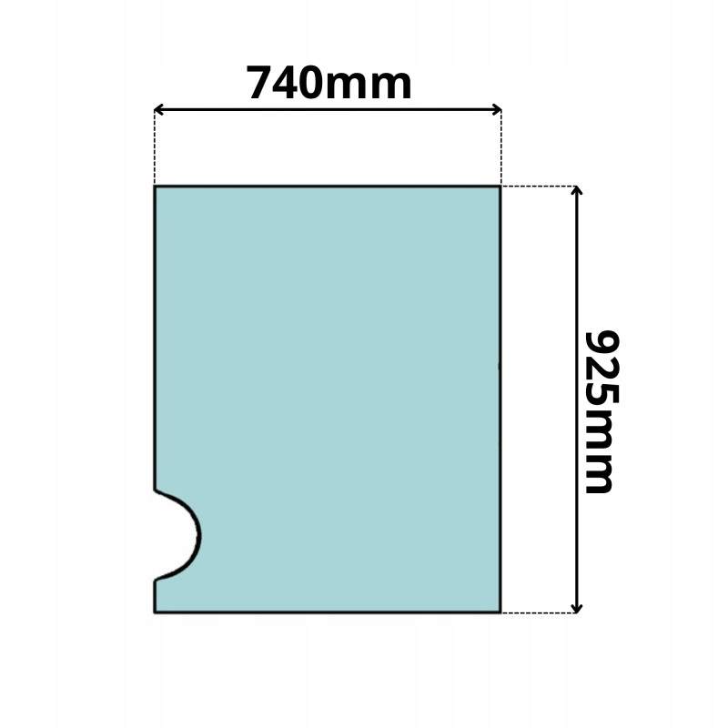 SZYBA PRZD CZOOWA GÓRNA CAT 303 304 305 CR C D E (0104)