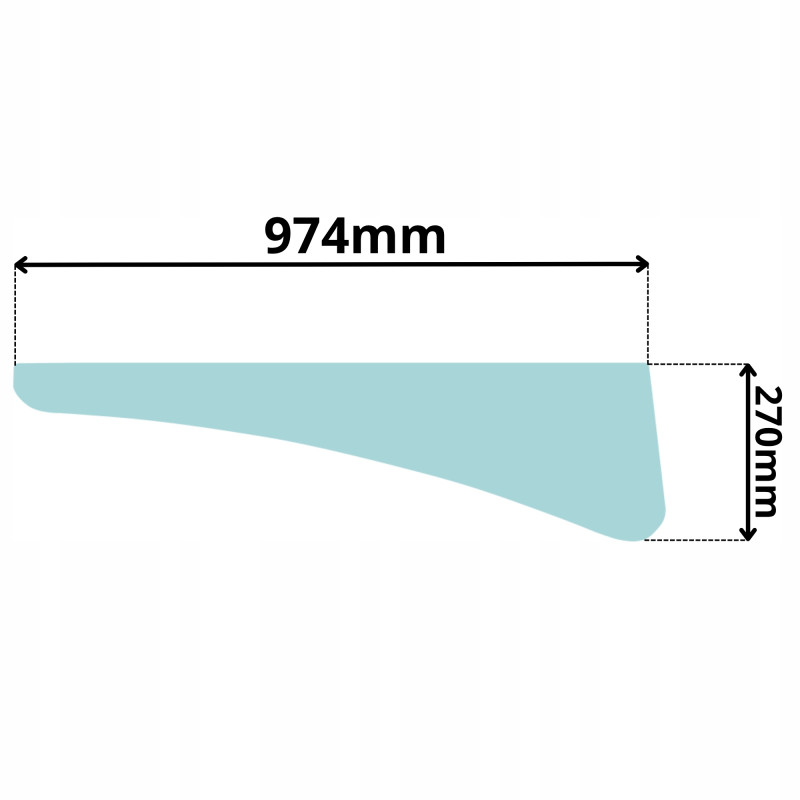 SZYBA DOLNA DRZWI BOCZNA VOLVO (5126)