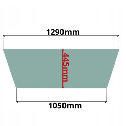SZYBA TYŁ TYLNA DOLNA DÓŁ CASE 595 TEREX FERMEC MASSEY FERGUSON (5129)