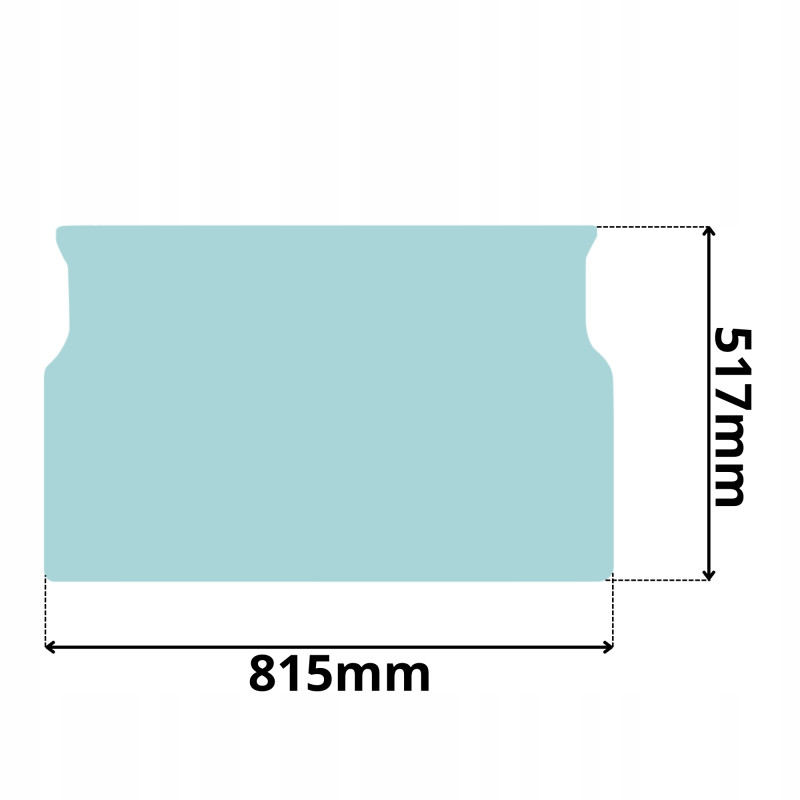 SZYBA PRZEDNIA DOLNA JCB 8040 8045 8050 8055 8065 (0287)