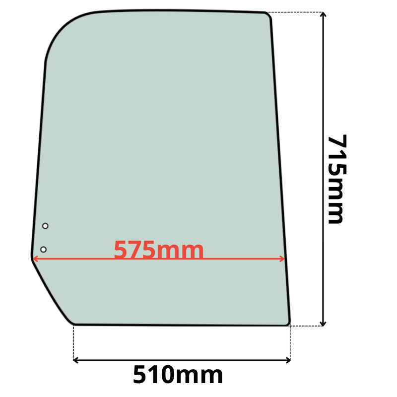 SZYBA PRAWA BOK PRZESUWNA CAT 301.6C 301.8C 302.5C (0327)