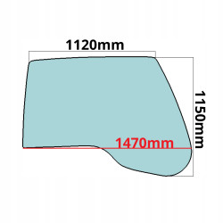 SZYBA BOCZNA BOK PRAWA LIEBHERR SERIA C 2007-2013 (0467)