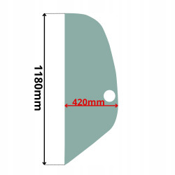 SZYBA MANITOU BOCZNA TYLNA LEWA MLT523 526 627 629 (0477)
