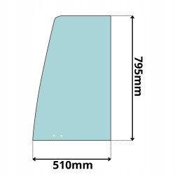 SZYBA BOCZNA BOK W DRZWI LEWA GRNA SOILMEC SF65 (5004)