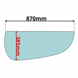SZYBA W DRZWI DOLNA LIEBHERR EP934C EP944C ER954C (5015)