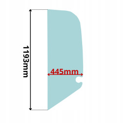 SZYBA BOCZNA LEWA DRZWI WACKER NEUSON ET18 ET20 24 (5033)