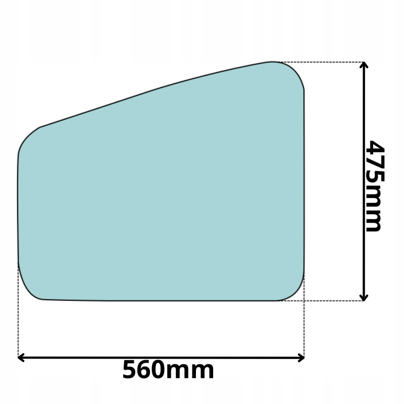 SZYBA DRZWI DOLNA LEWA BOCZNA VOLVO EC15202530 (5035)