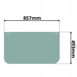 SZYBA PRZEDNIA CZOŁOWA DOLNA YANMAR CR50R CR50-3 (5162)
