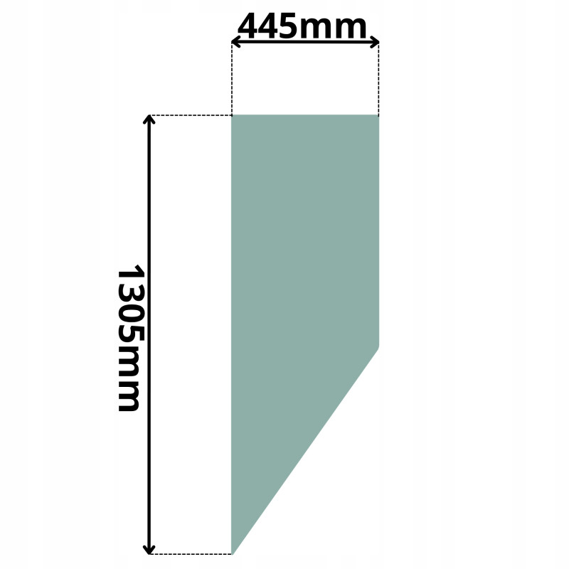 SZYBA BOCZNA LEWA ZA DRZWIAMI CAT MOROOKA SOILMEC (5163)