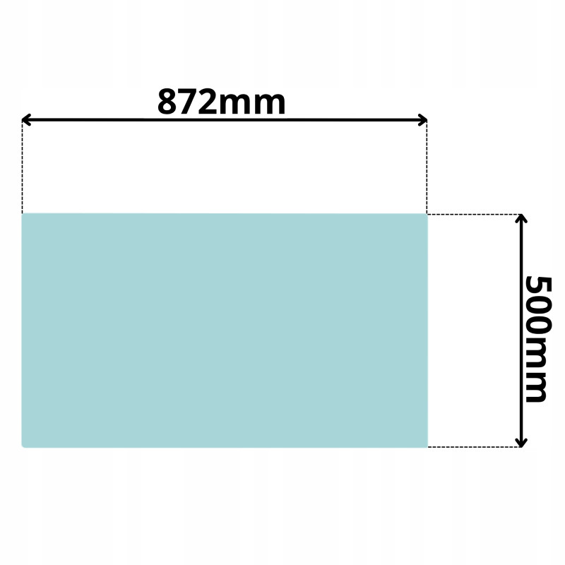 SZYBA PRZÓD DOLNA VOLVO EC15 EC17 EC18 20 27 ECR25 (5169)
