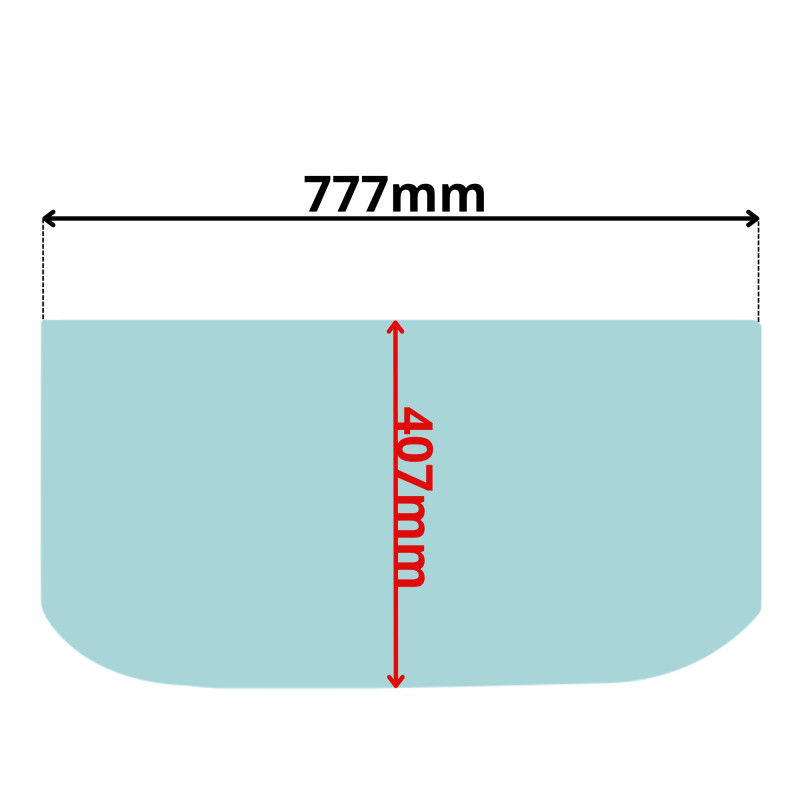 SZYBA PRZÓD CZOŁOWA DOLNA CAT 301.6C 301.8C 302.5C (5164)