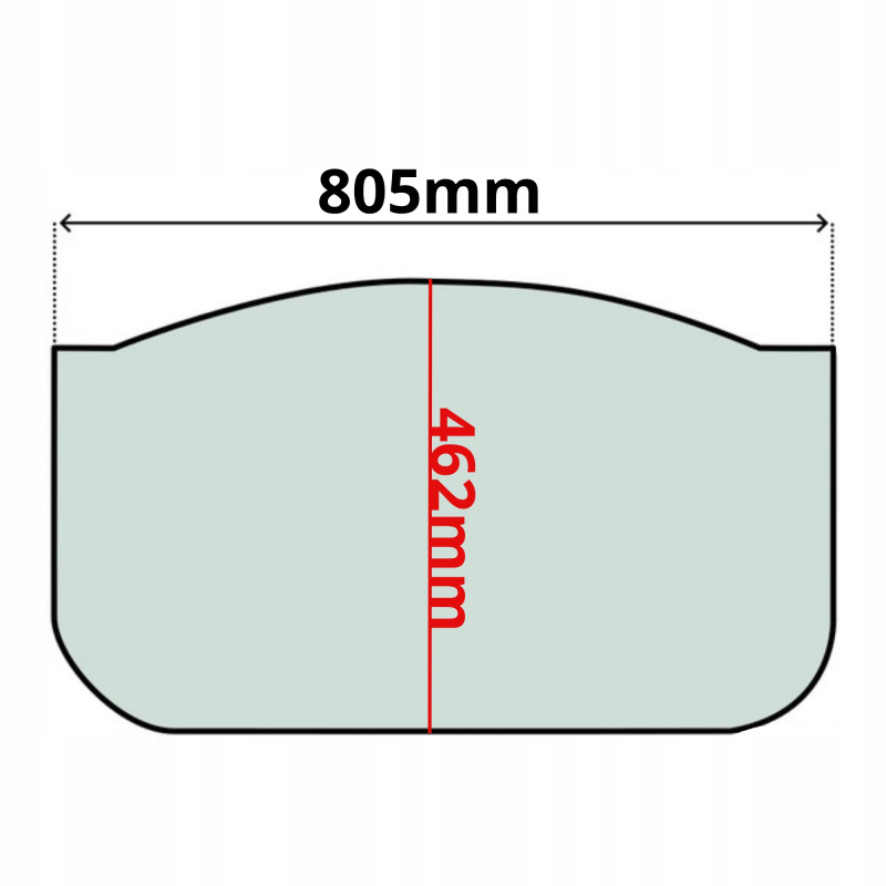 SZYBA PRZEDNIA DOLNA CZOŁOWA CAT M313D-M330D 07-15 (5175)