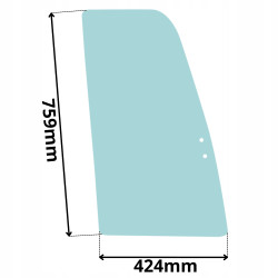 SZYBA PRAWA DRZWI PRZEDNIA GÓRNA PRZESUWANA MECALAC MTX MSX MXT MX 10 12 14