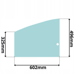 SZYBA BOCZNA LEWA DRZWI DOLNA AIRMAN AX16-3-AX50-3 (5185)