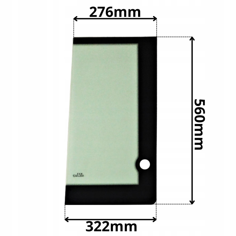 SZYBA LEWA DRZWI DOLNA TYLNA YANMAR VIO (5187)-SITODRUK