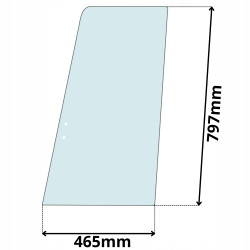 SZYBA BOCZNA LEWA PRZESUWNA PRZÓD LIEBHERR 900-944 (5212)
