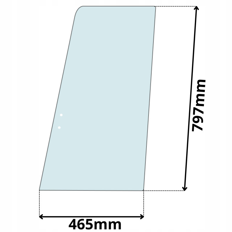 SZYBA BOCZNA LEWA PRZESUWNA PRZÓD LIEBHERR 900-944 (5212)