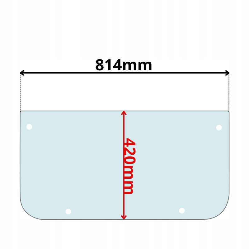 SZYBA CZOŁOWA DOLNA LIEBHERR 900-944 LITRONIC (5215)