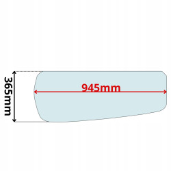 SZYBA LEWA DRZWI DOLNA LIEBHERR R914-R960 LITRONIC (5218)