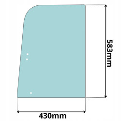 SZYBA BOCZNA PRAWA GÓRNA DRZWI LINDE H20 25 30 H35 (5223)