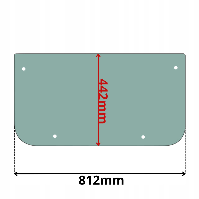 SZYBA CZOŁOWA DOLNA LIEBHERR 900-944 LITRONIC (5227)