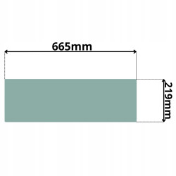 SZYBA TYLNA DOLNA JCB TLT 25D TLT 30D TLT35D (G-0022)