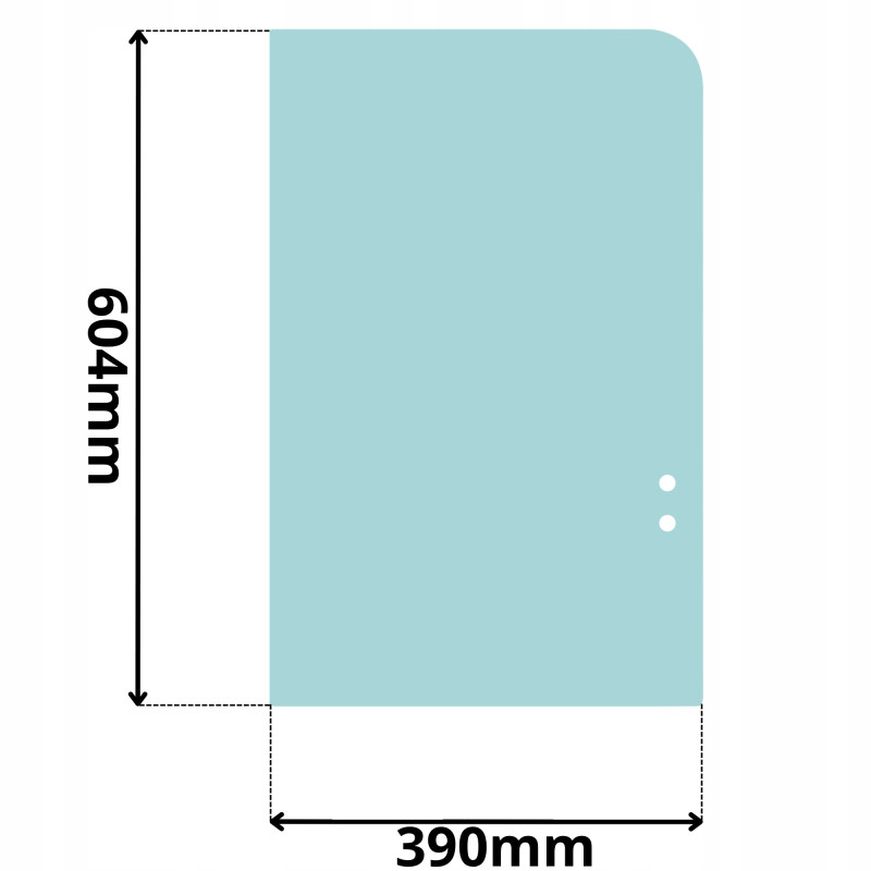 SZYBA BOCZNA TYLNA GÓRNA DRZWI LINDE H20 25 30 H35 (G-0028)