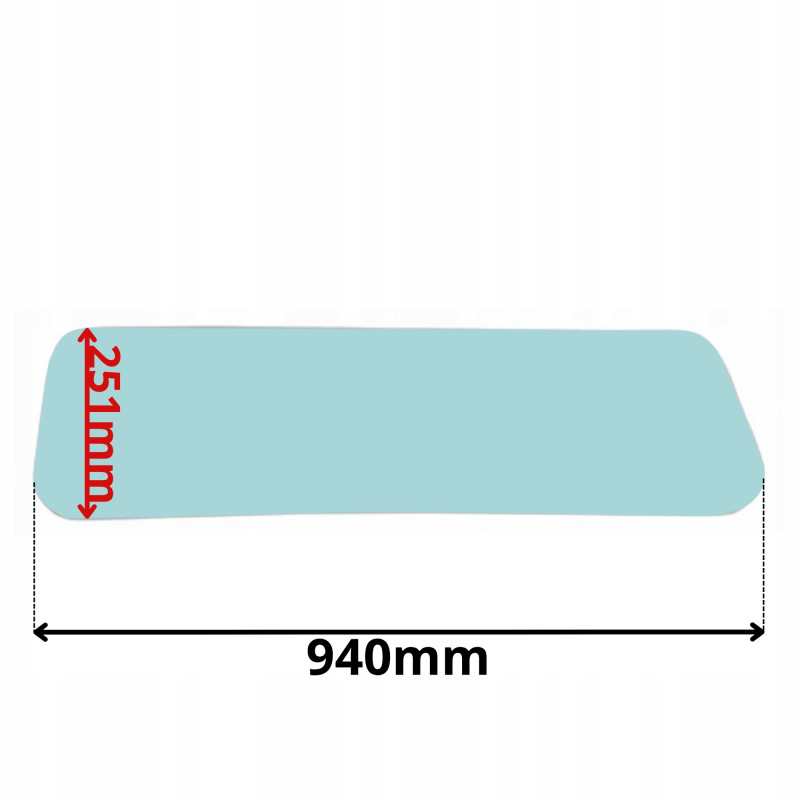 SZYBA BOCZNA DOLNA W DRZWI LINDE KABINA HENMAR (G-0032)