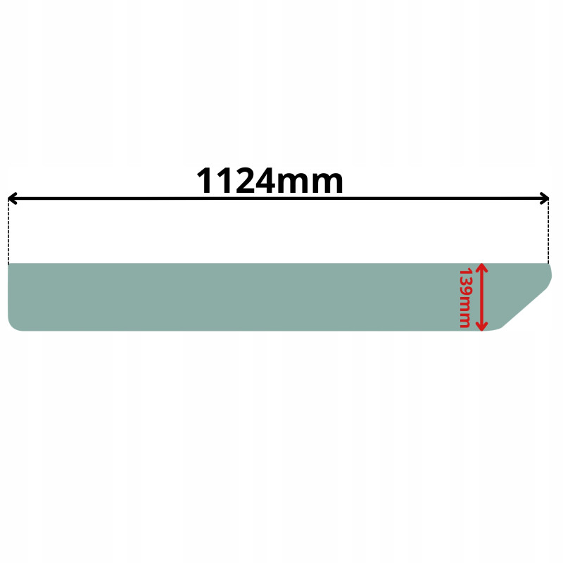 SZYBA BOCZNA PRAWA DOLNA BELL B25D B30 B35 B40 B50 (G-0034)