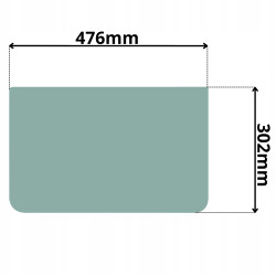 SZYBA BOCZNA LEWA DRZWI BELL B25D B30 B35 B40 B50D (G-0035)