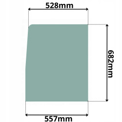 SZYBA BOCZNA PRAWA BELL B25D B30D B35D B40D B50D (G-0037)