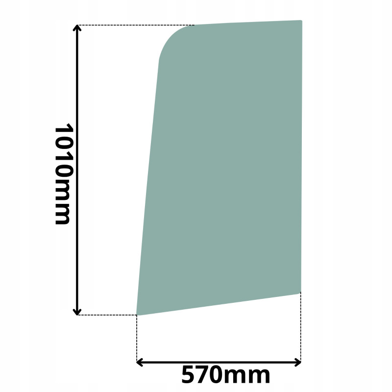 SZYBA DRZWI GÓRNA JCB 65R-1 67C-1 85C-1 85Z-2 14- (0648)