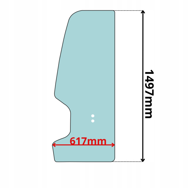 SZYBA DRZWI TAKEUCHI TB235-2 TB250-2 TB370 2019- (0652)