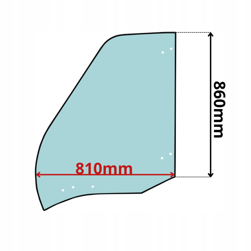 SZYBA W DRZWI LEWA BOCZNA MERLO PANORAMIC ROTO MF (0542)
