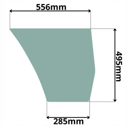 SZYBA BOCZNA PRAWA DOLNA YANMAR SV15 16 17 18 SV20 (G-0018)