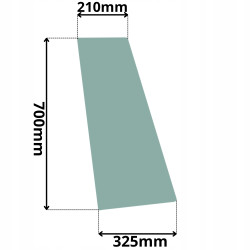 SZYBA BOCZNA LEWA TYLNA CLAAS TARGO K50 K60 K70 (G-0013)