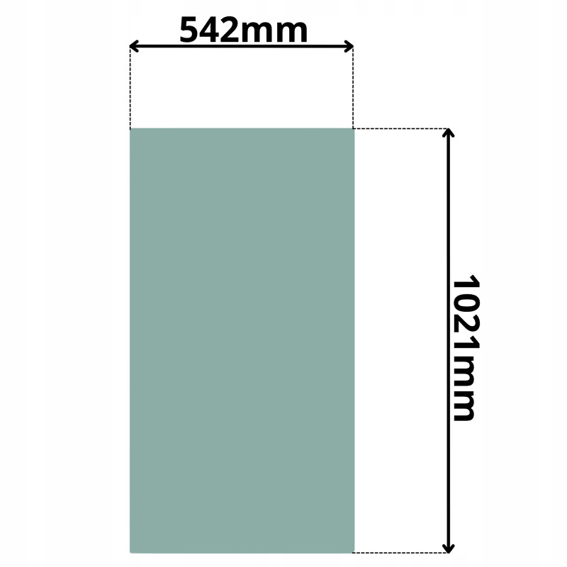 SZYBA DRZWI GÓRNA JCB 505 506 508 510 525 527 530 (G-0056)