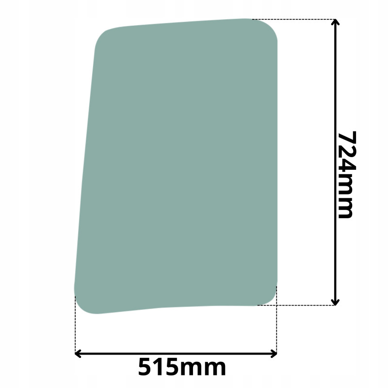 SZYBA W DRZWI BOBCAT E25 E26 E32 E35 E42 E50 E55 (G-0046)