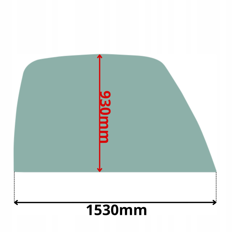 SZYBA BOCZNA PRAWA JCB 528 530 532 533 537 540 550 (0608)
