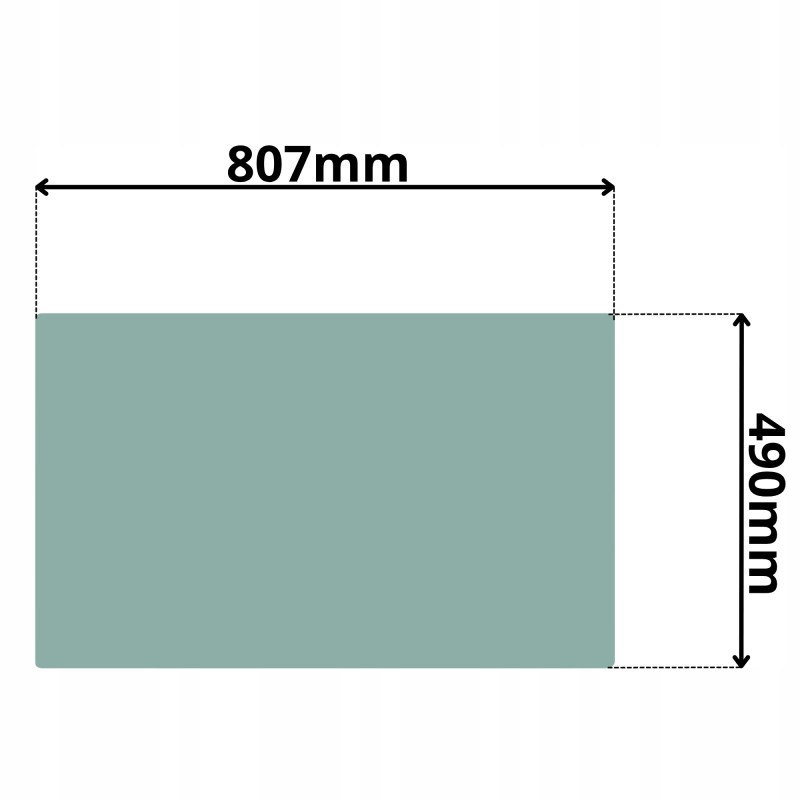 SZYBA PRZEDNIA DOLNA DOOSAN DX57W DX75W DX100W (G-0061)