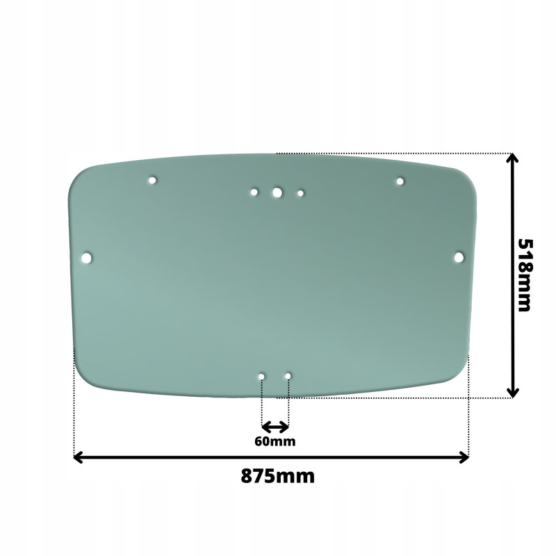 SZYBA TYŁ TYLNA MERLO MULTI FARMER PANORAMIC (0643)